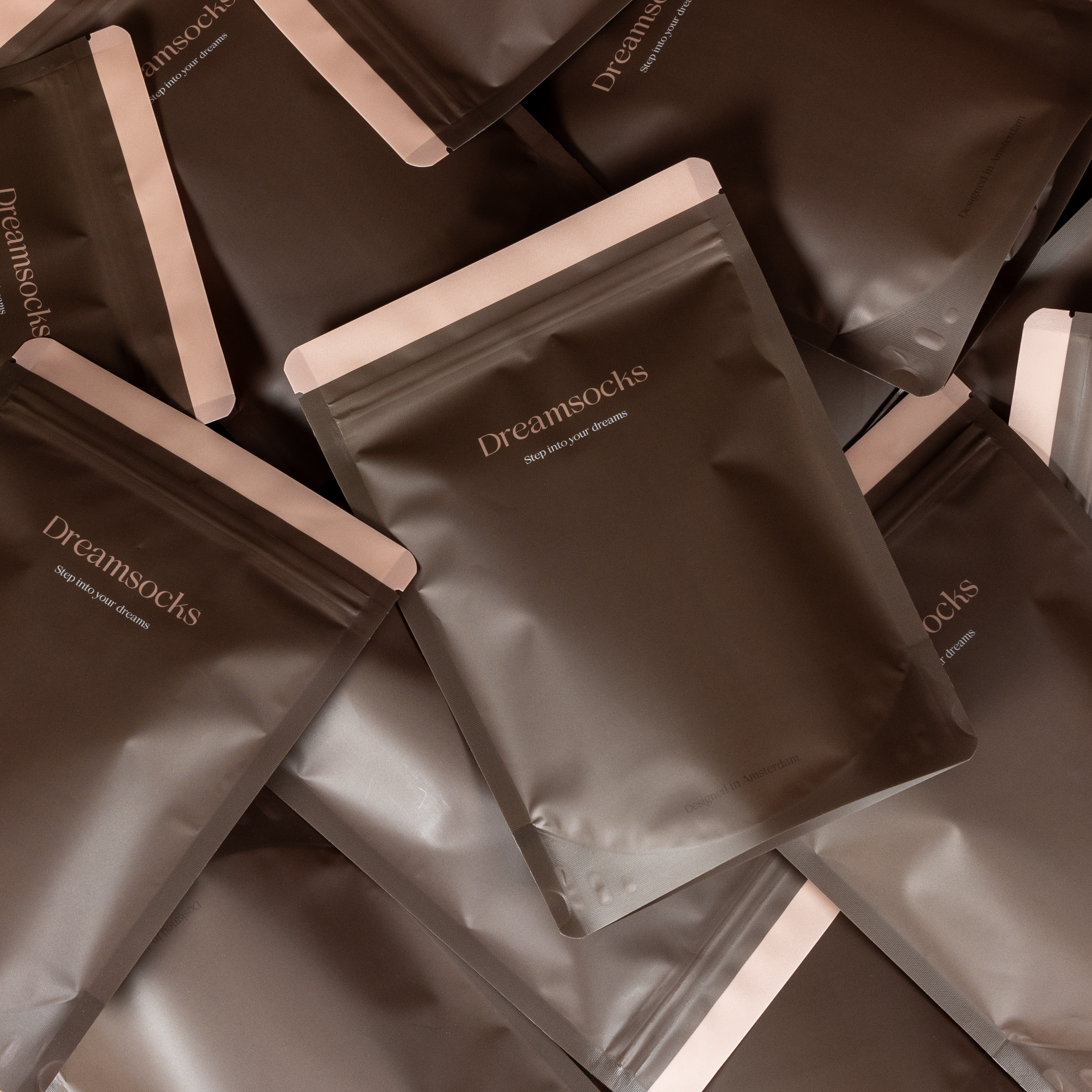 Veel Dreamsocks verpakkingen op elkaar